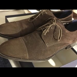 NIB SUITSUPPLY MEN'S BRNSUEDE LEATHER SHOES 10.5US